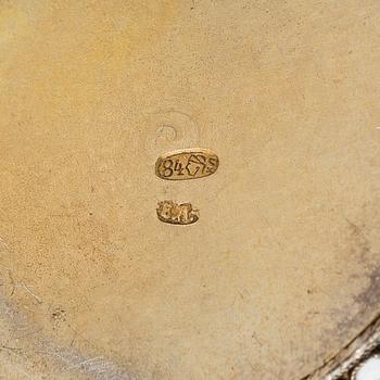 Bägare, cloisonné-emalj och silver, S:t Petersburg, Ryssland sekelskiftet 1800/1900.