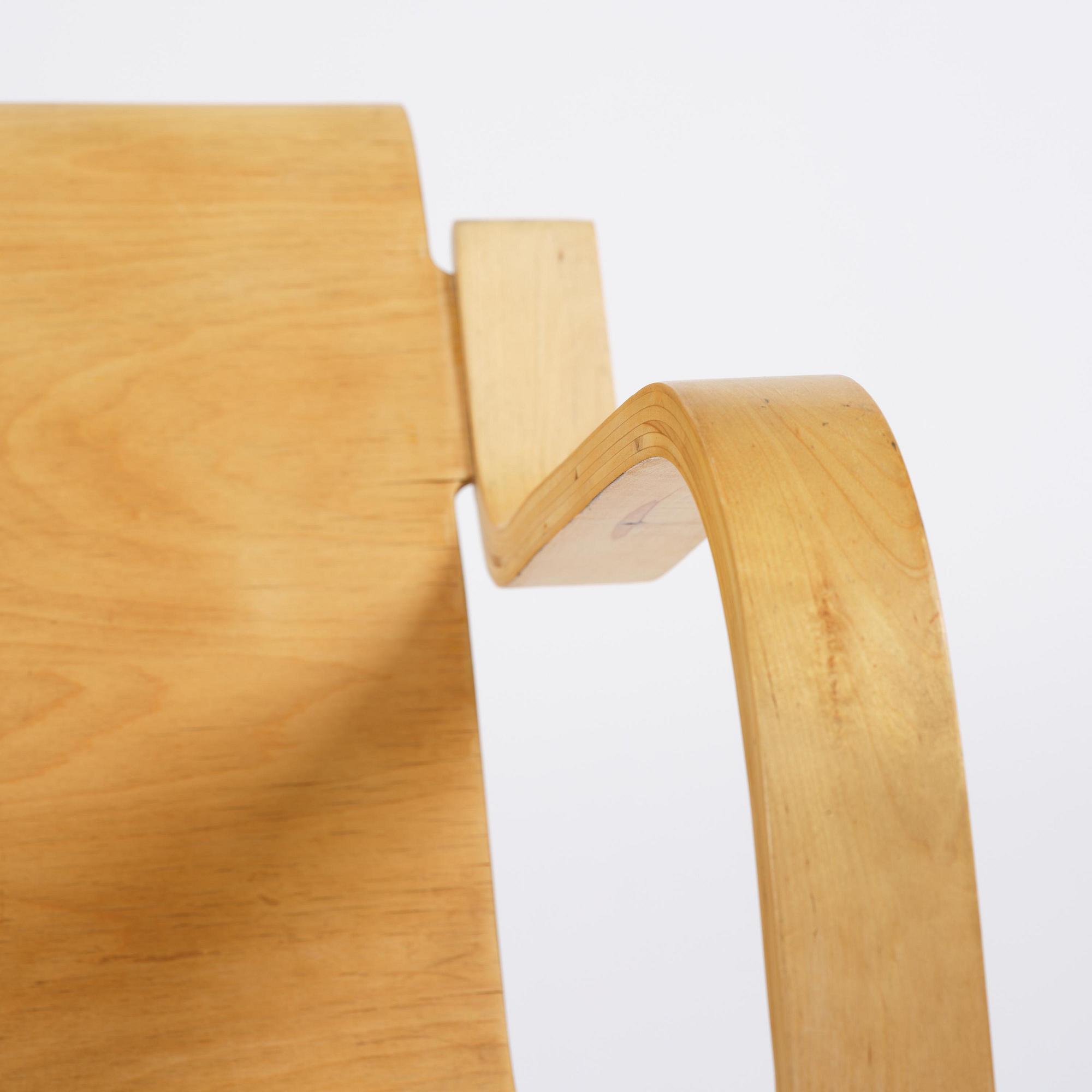 Alvar Aalto, a birch armchair model "31", Huonekalu-ja Rakennustyötehdas or Aalto Design, Hedemora, mid-20th century.