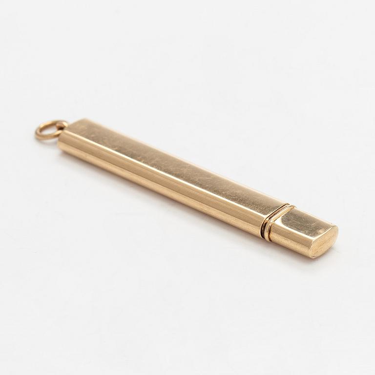 Kynäholkki, 14K kultaa.