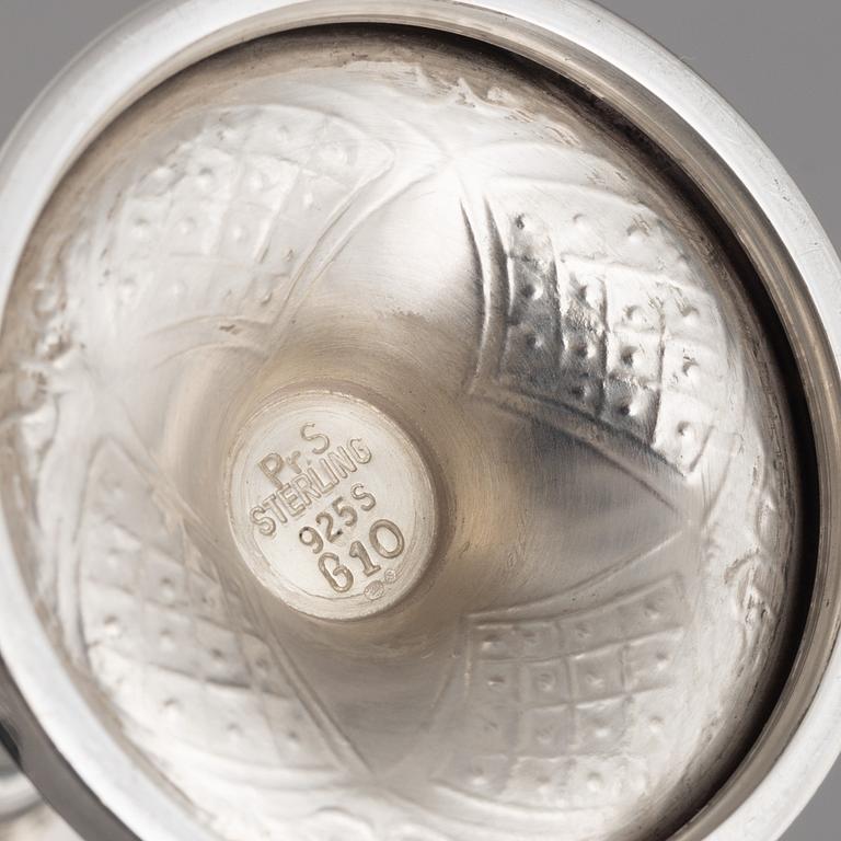 Four Sterling Silver Cups, Swedish import mark, second half of the 20th Century.