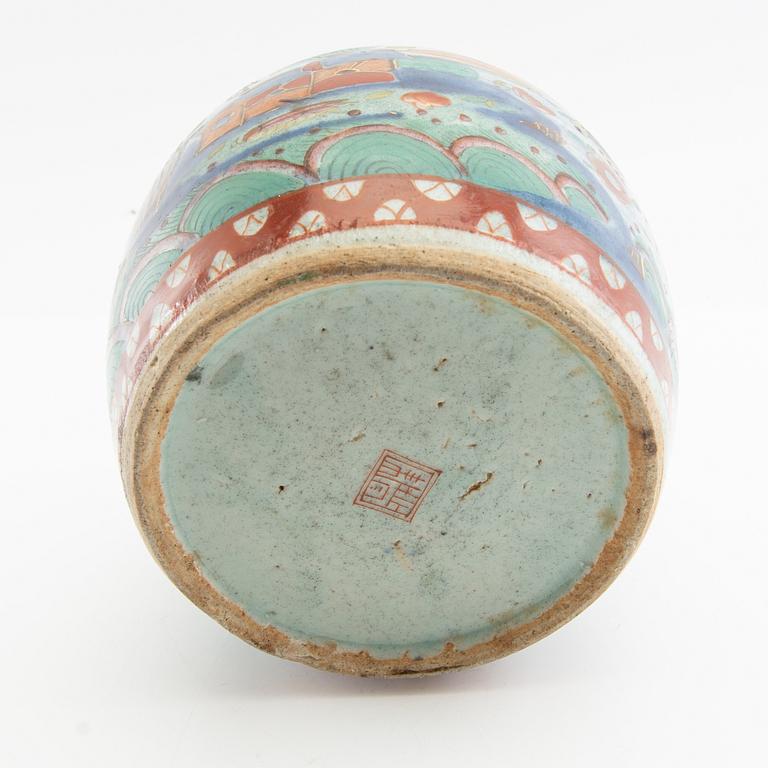 Bojan, porslin, sen Qing, Kina 1800-tal.