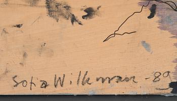 SOFIA WILKMAN, olja på skiva, signerad och daterad -89.