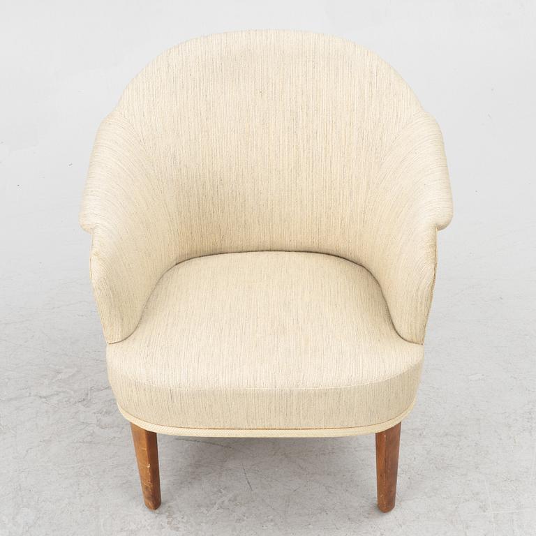 Carl Malmsten, a "Lillpaddan" armchair, Sweden, mid20th century.