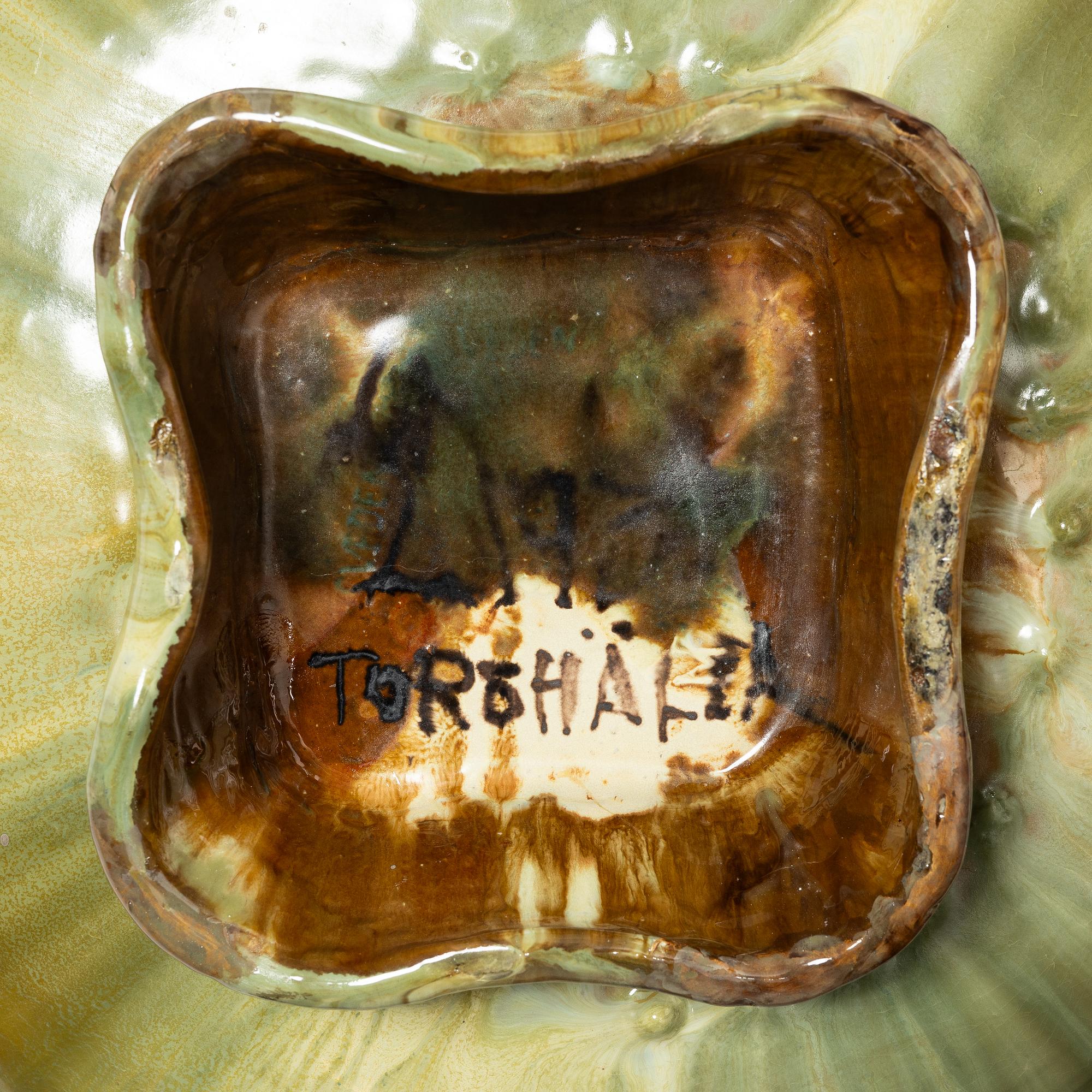 Allan Ebeling, a glazed ceramic bowl, Torshälla 1930s.