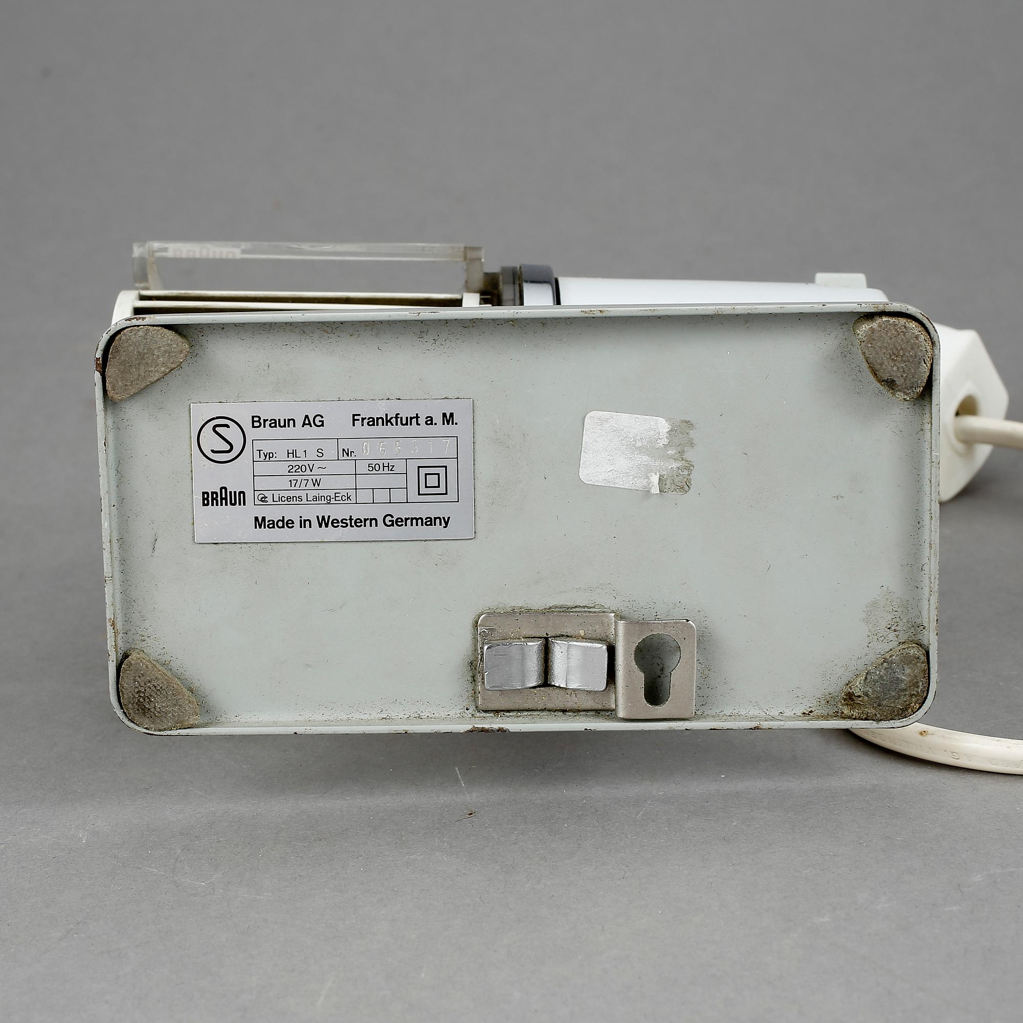 BORDSFLÄKT, design Reinhold Weiss, Braun, Västtyskland, 1960-tal.