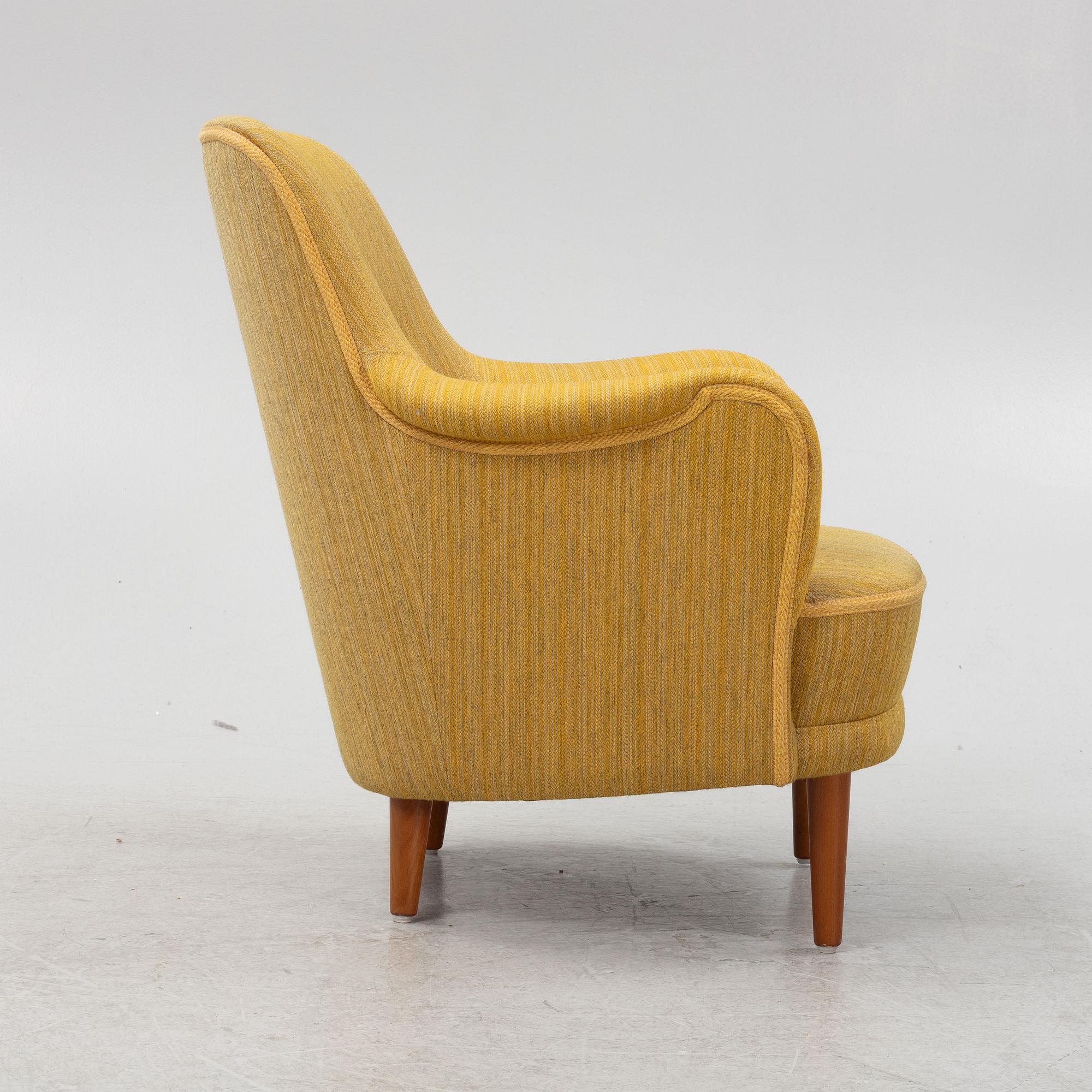 Carl Malmsten, a 'Samsas' armchair, O.H. Sjögren, second half of the 20th Century.