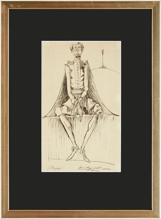 CARL AUGUST EHRENSVÄRD, tillskriven, teckning.