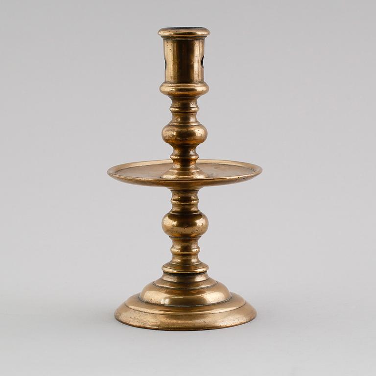 LJUSSTAKE, mässing, 1500-/1600-tal.