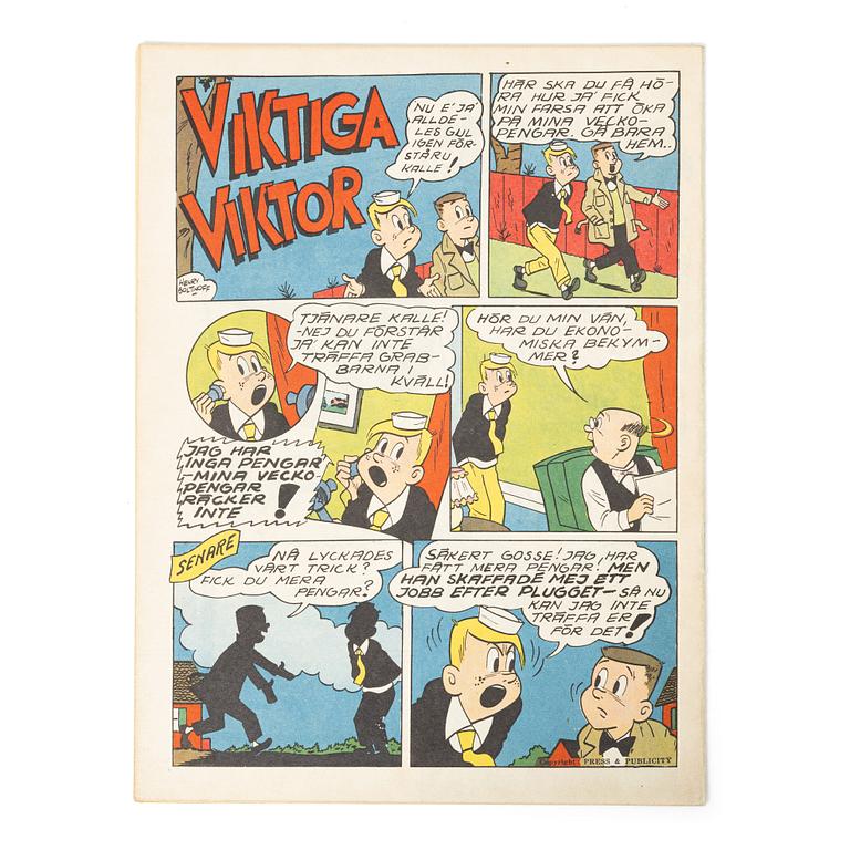 Comic book, "Stålmannen", No. 4, 1949.