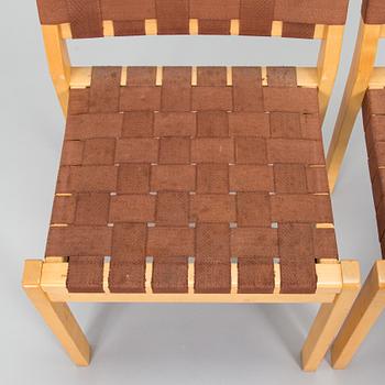 Alvar Aalto, a set of 8 chairs, model 611, Artek, Finland, late 20th century.