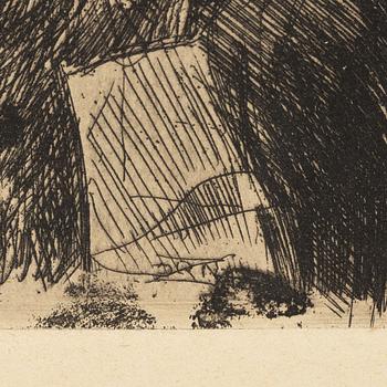 Anders Zorn, etching, from the unsigned ed from "PAN", 1895.