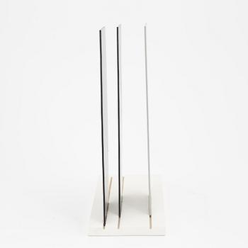 Lars-Erik Falk, a painted metal sculpture, signed and dated 1986.