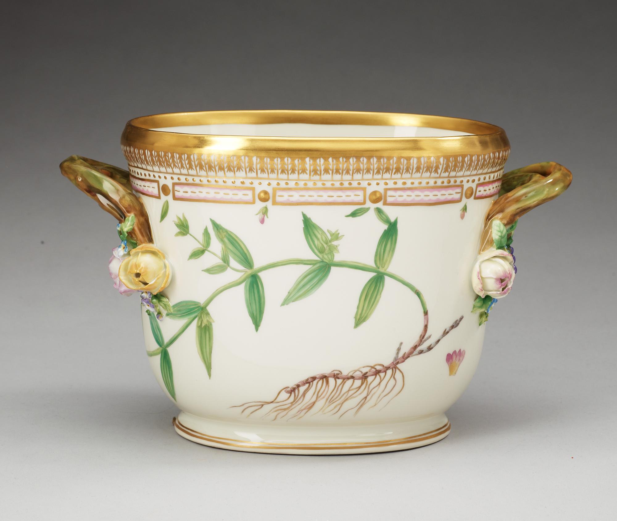 A Royal Copenhagen 'Flora Danica' wine cooler, 20th Century.