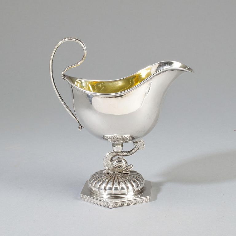 GRÄDDKANNA. Empire, Carl Magnus Barkander, Linköping 1822. Vikt ca 181g.