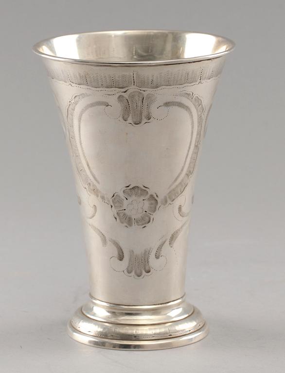 BÄGARE, silver. CG Hallberg, Stockholm 1930. 254gr.