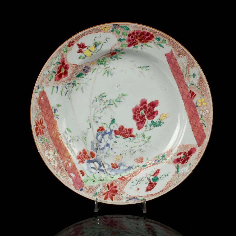 PARTI KERAMIK, 6 st, Bla. Kina. 1700/1800-tal.