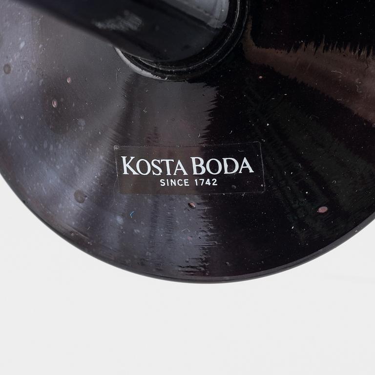 Ulrica Hydman-Vallien, pokalglas, 5 st, samt vas, glas, "Caramba", Kosta Boda.