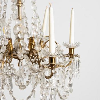 Chandelier, mid-20th century.