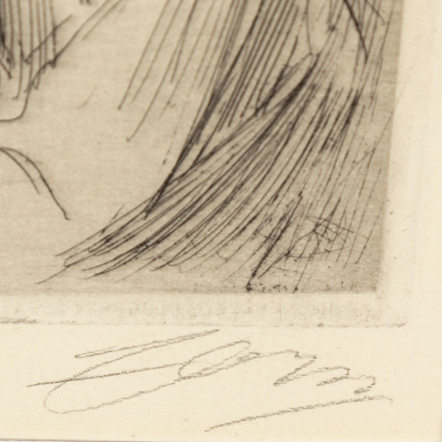 ANDERS ZORN, etching, 1897, signed in pencil. (état 2).