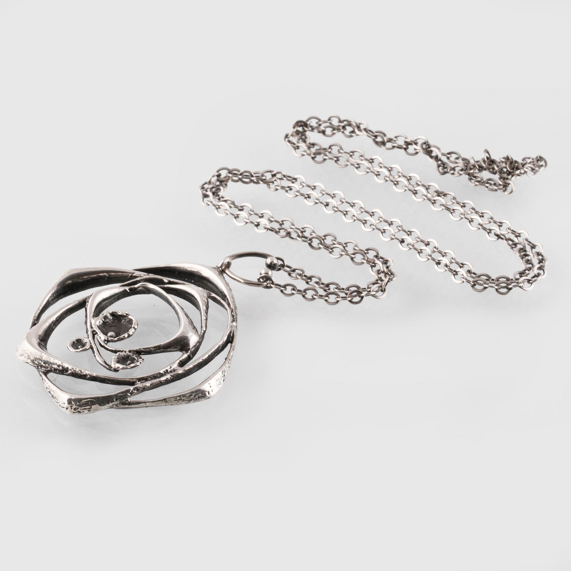 COLLIER, sterlingsilver, 1975, Sten & Laine, Turku, Finland, importstämplat. Vikt 19,8 gram.