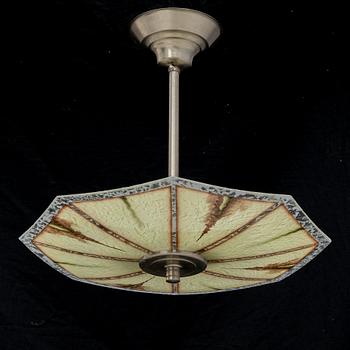 An Art Déco ceiling lamp, 1920's/30's.