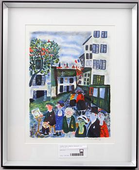 SVEN LIDBERG, färglitografi, sign och numr HC.