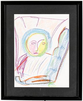 Erland Cullberg · ERLAND CULLBERG, pastellkrita. Signerad.