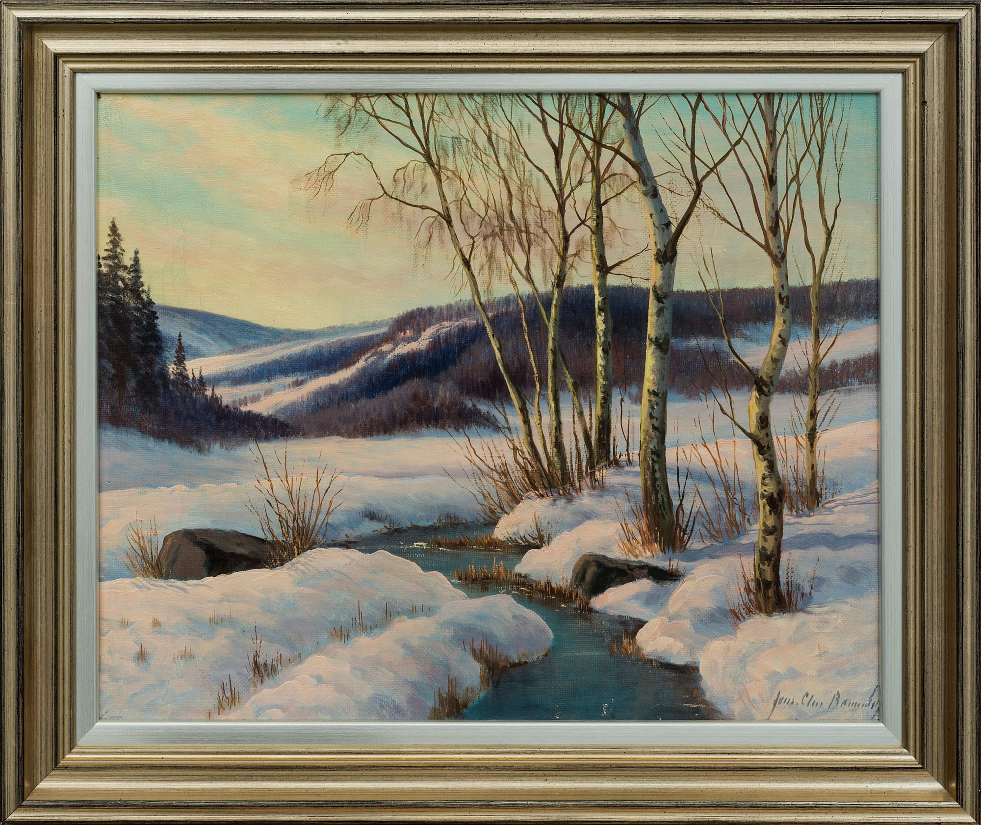 JENS CHRISTIAN BENNEDSEN, oil on canvas signed.