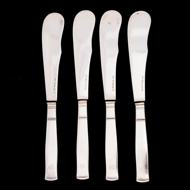 JACOB ÄNGMAN, a 102-piece silver cutlery set 'Rosenholm' for GAB Stockholm 1937.