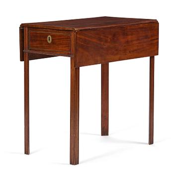 40. A Late gustavian mahogny table.