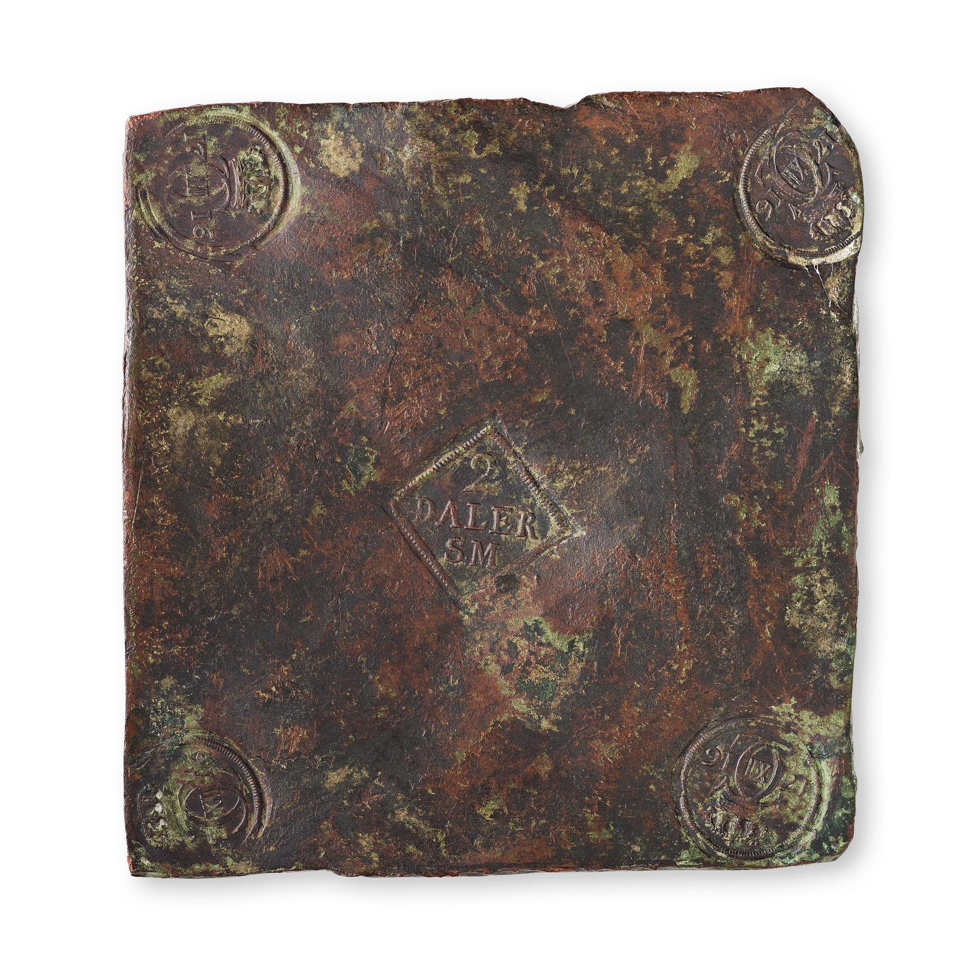 PLÅTMYNT, 2 daler silvermynt, Karl XII, 1716.