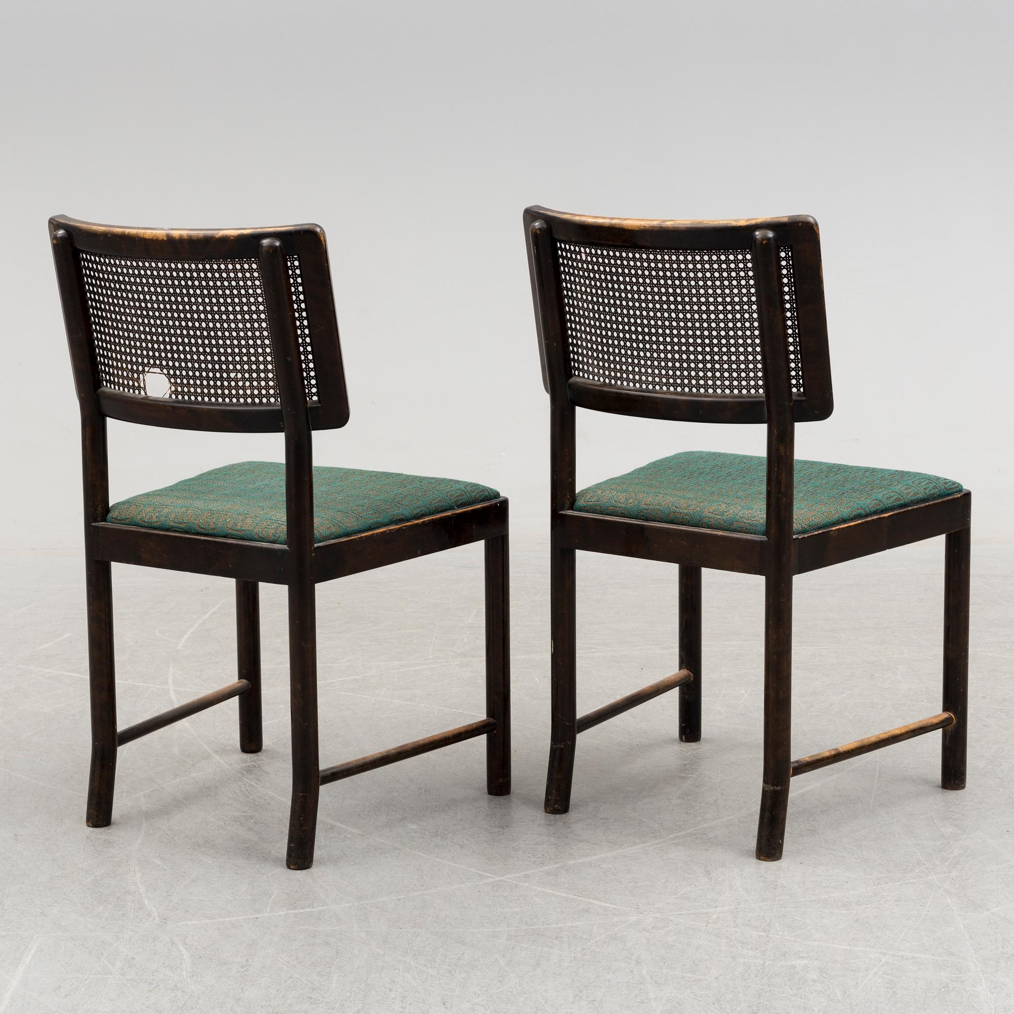 a set of four 'Bertil' chairs by Axel Einar Hjort, Nordiska kompaniet, 1934.