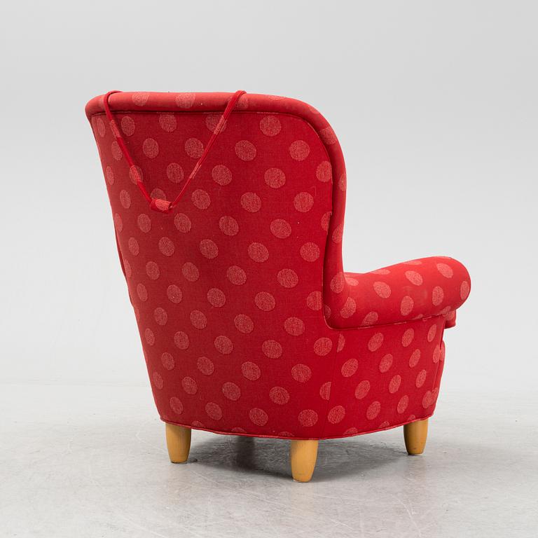 Carl Malmsten, fåtölj, "Jättepaddan", O.H. Sjögren, Tranås.