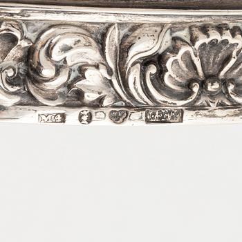 A Swedish Rococo-Revival Silver Bowl, mark of Gustaf Möllenborg, Stockholm 1842.