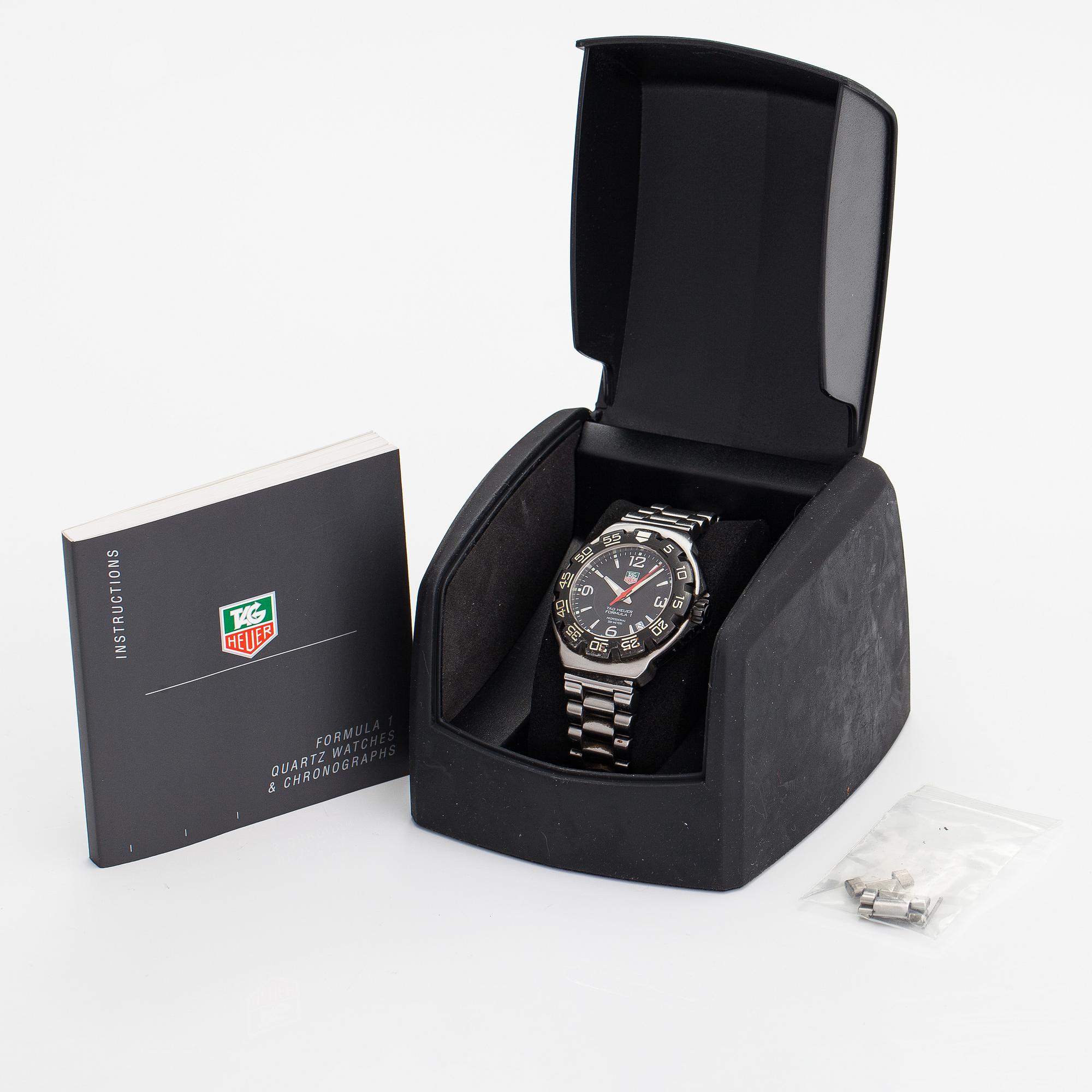 Tag Heuer, Formula 1, 200m, wristwatch, 42 mm.