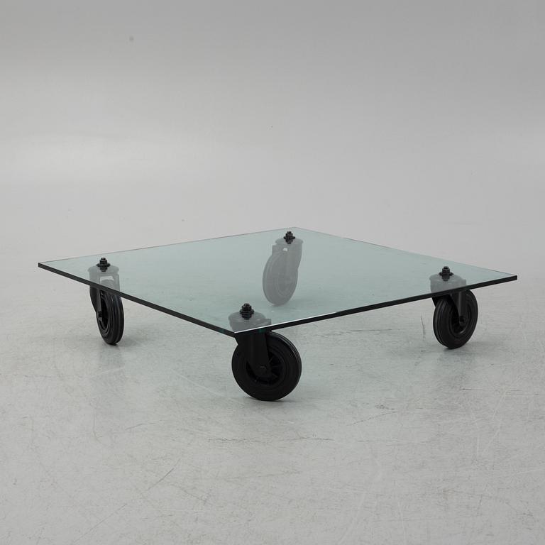 Gae Aulenti, coffee table, "Tavolo con Ruote", Italy.