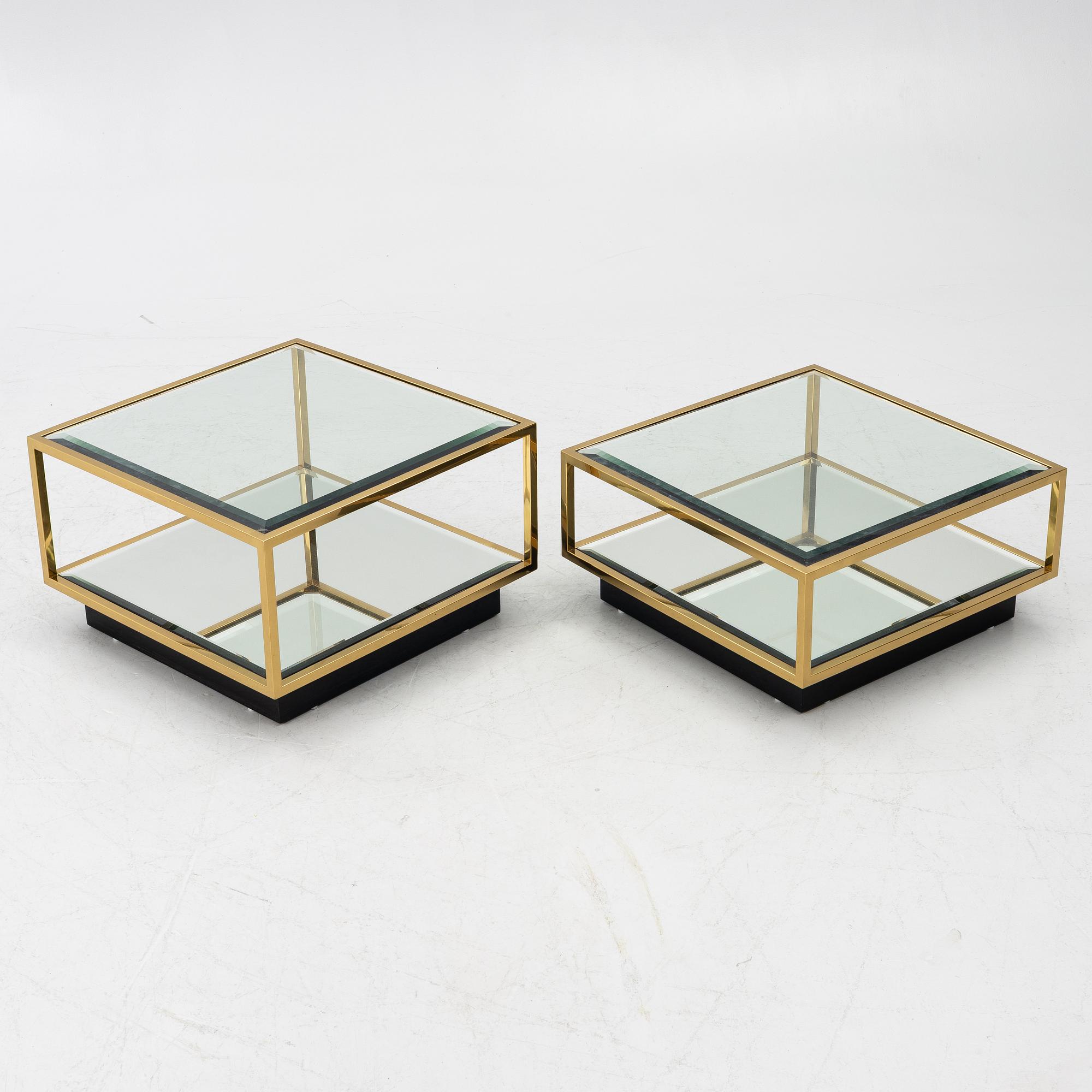 A four-piece 'Tortona' coffee table, Eichholtz, contemporary.