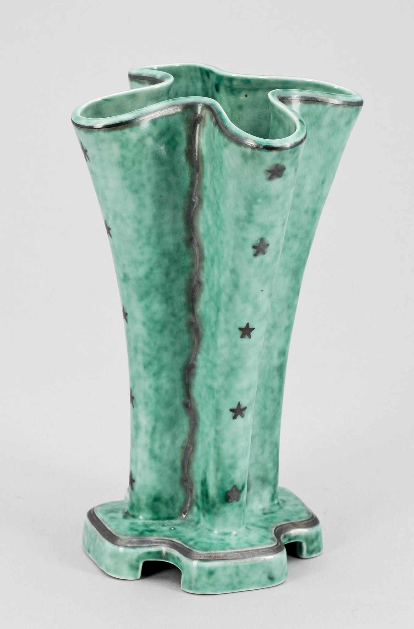 VAS, flintgods, "Argenta", Wilhelm Kåge, Gustavsberg.