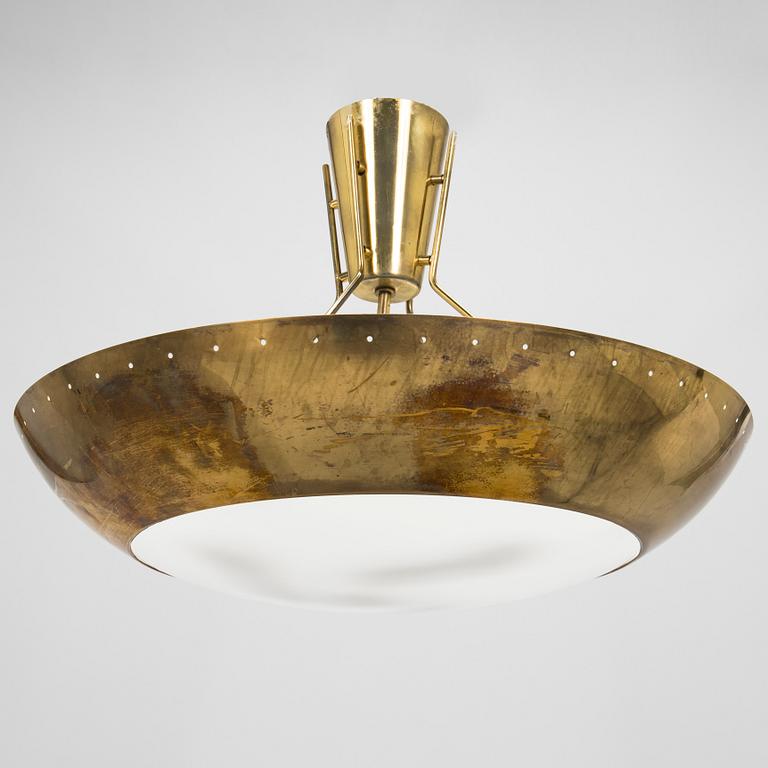 A mid-20th century 'ER 163' ceiling light for Itsu, Finland.