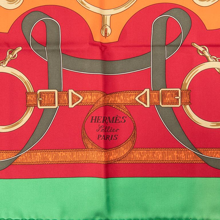 Hermès, scarf "Eperon D'or".