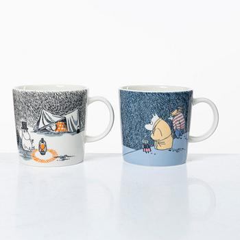 Arabia, 29 Moomin mugs, Finland.