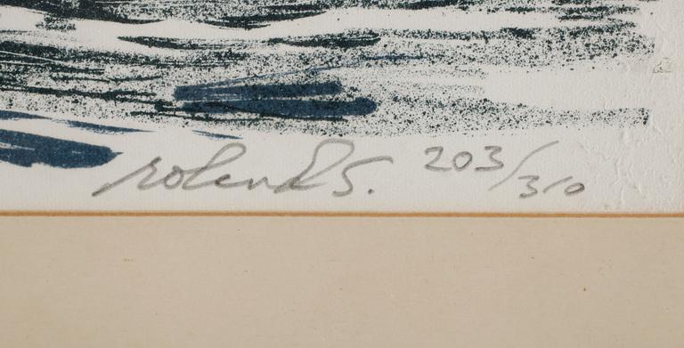ROLAND SVENSSON, färglitografi, signerad, numrerad 203/310.