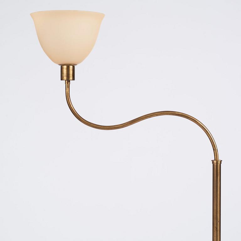 Harald Notini, a floor lamp, model '15334', Arvid Böhlmarks Lampfabrik, Sweden, 1940s.