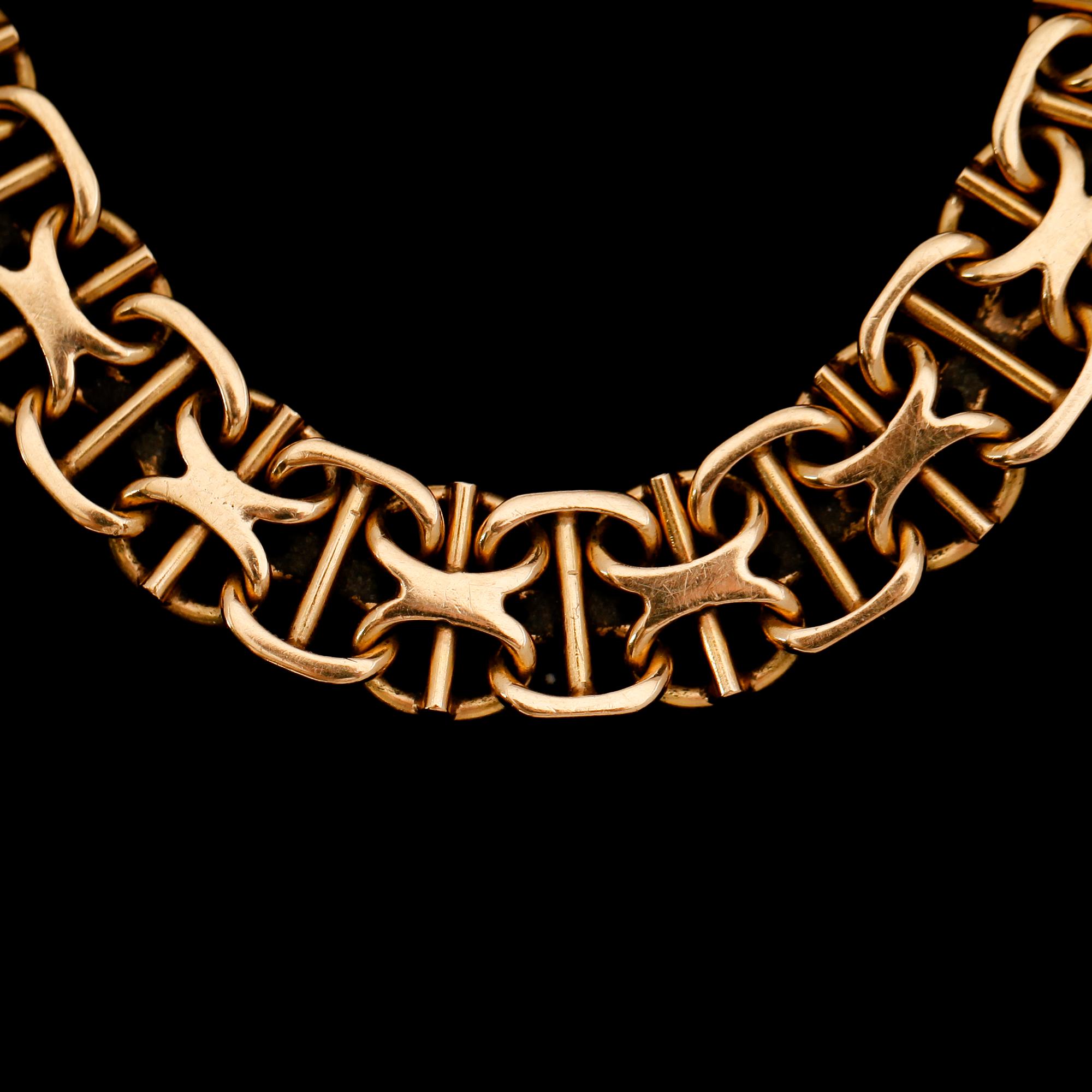 ARMBAND, 18 k guld, 1962, x-länk. Vikt ca 20 gram.