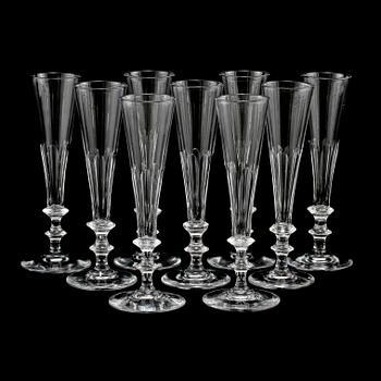 CHAMPAGNEGLAS, 9 st, 1900-talets mitt.