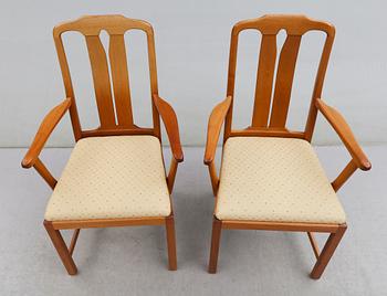 KARMSTOLAR, 1 par, "Ambassadör", Carl Malmsten, Åfors Möbelfabrik, 1900-talets andra hälft.