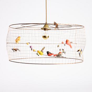 Mathieu Challières, ceiling lamp, "Suspension Demi-Grande Volière", Challières, France.