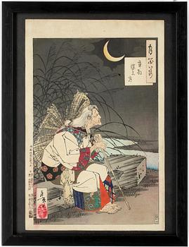 Tsukioka Yoshitoshi · TSUKIOKA YOSHITOSHI, träsnitt.
