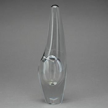 VAS, glas, Orkidea, Timo Sarpaneva, Iittala, signerad och daterad -56.