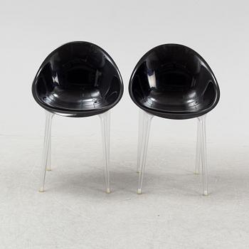 Philippe Starck, a pair of 'Mr. Impossible' chairs from Kartell, Italy.